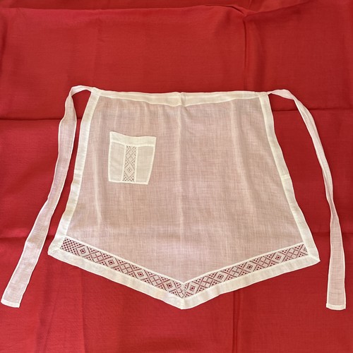 Antique white cotton dimity - white,