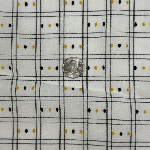 Vtg dimity fabric plaid - dimity,
